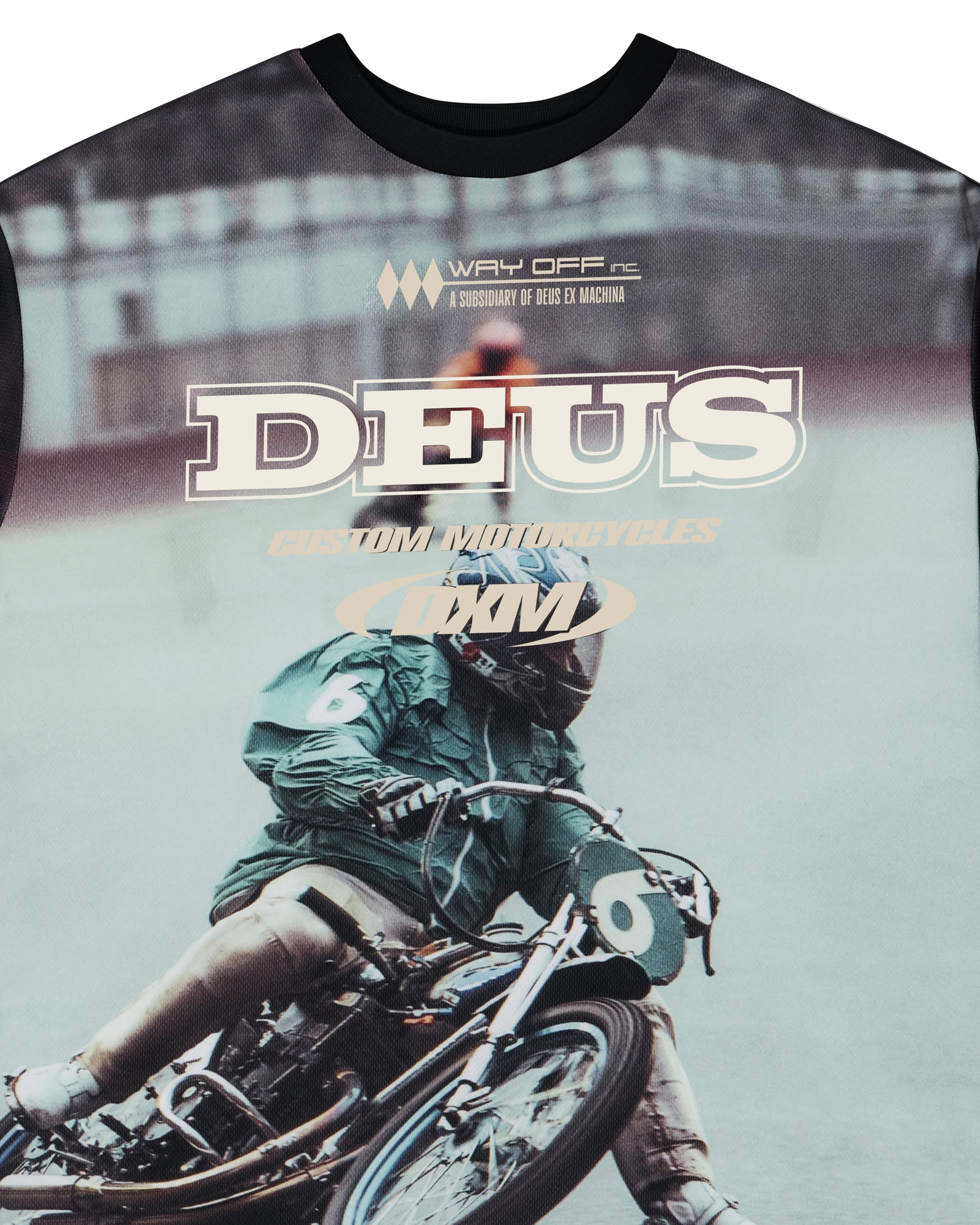 Deus Ex Machina - Enduro Photo Short Sleeve Jersey - Brown|Flatlay