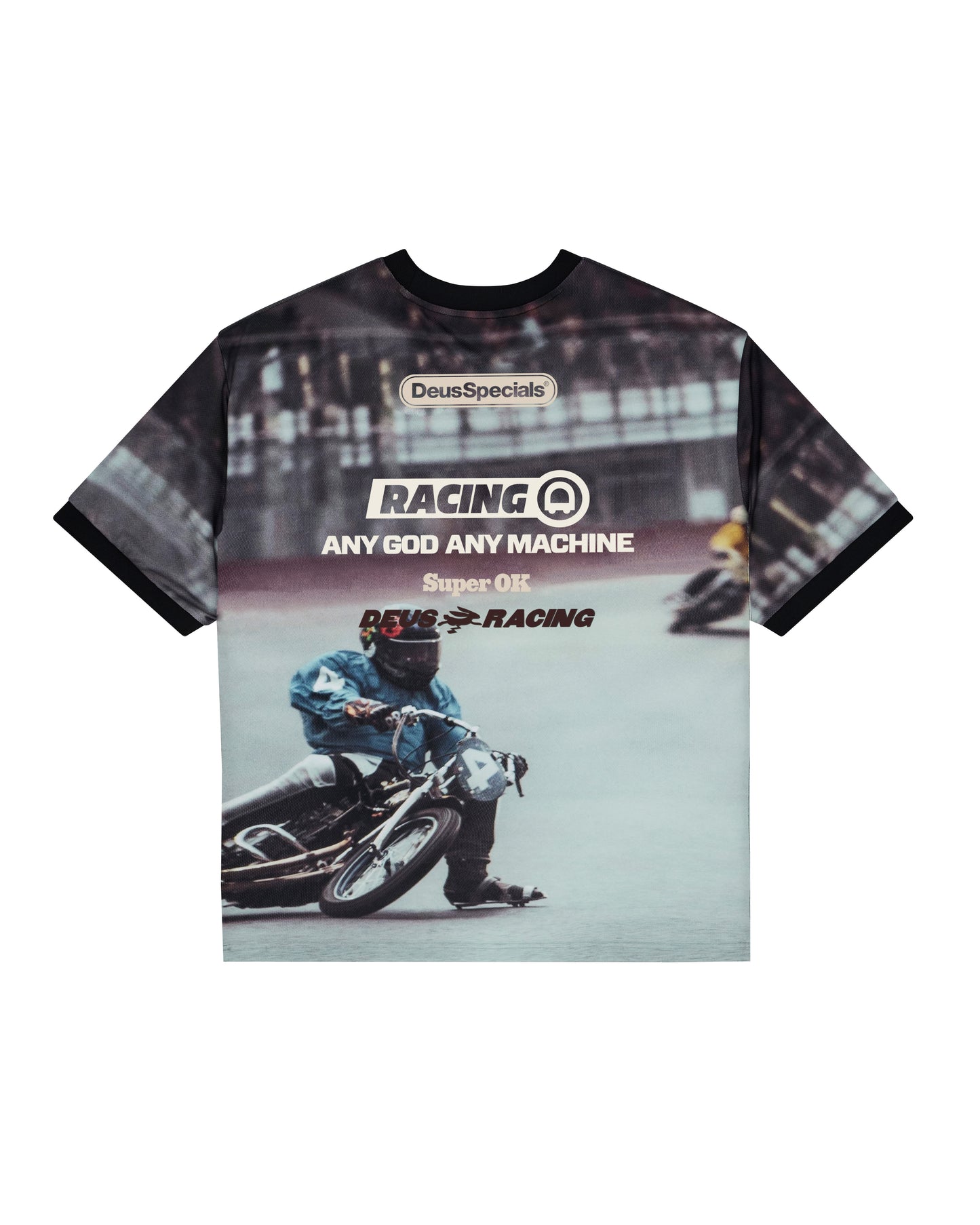 Deus Ex Machina - Enduro Photo Short Sleeve Jersey - Brown|Flatlay