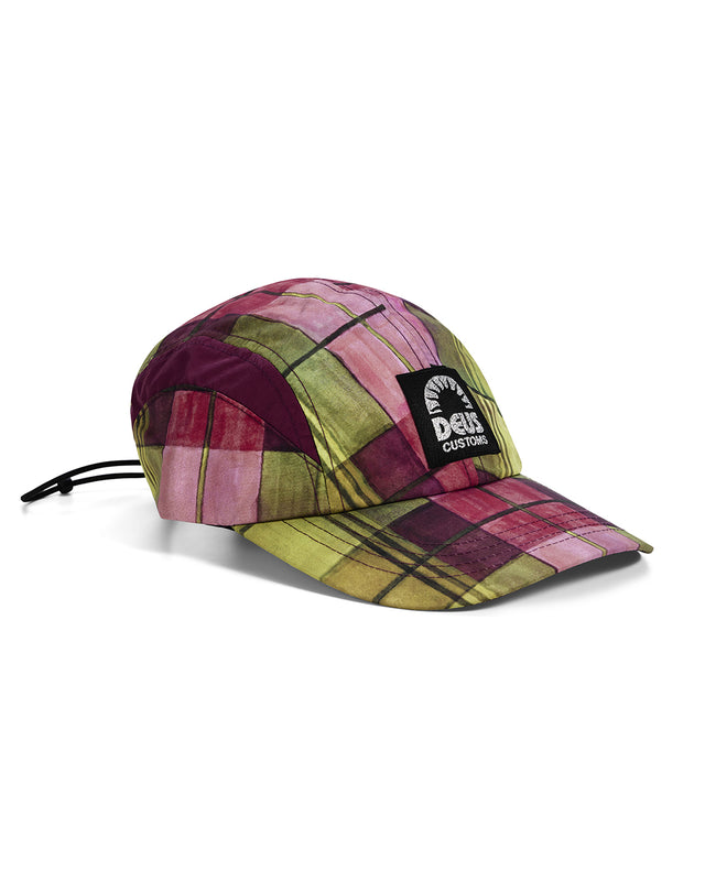 master-stroke-4-panel-cap-check-olive-check