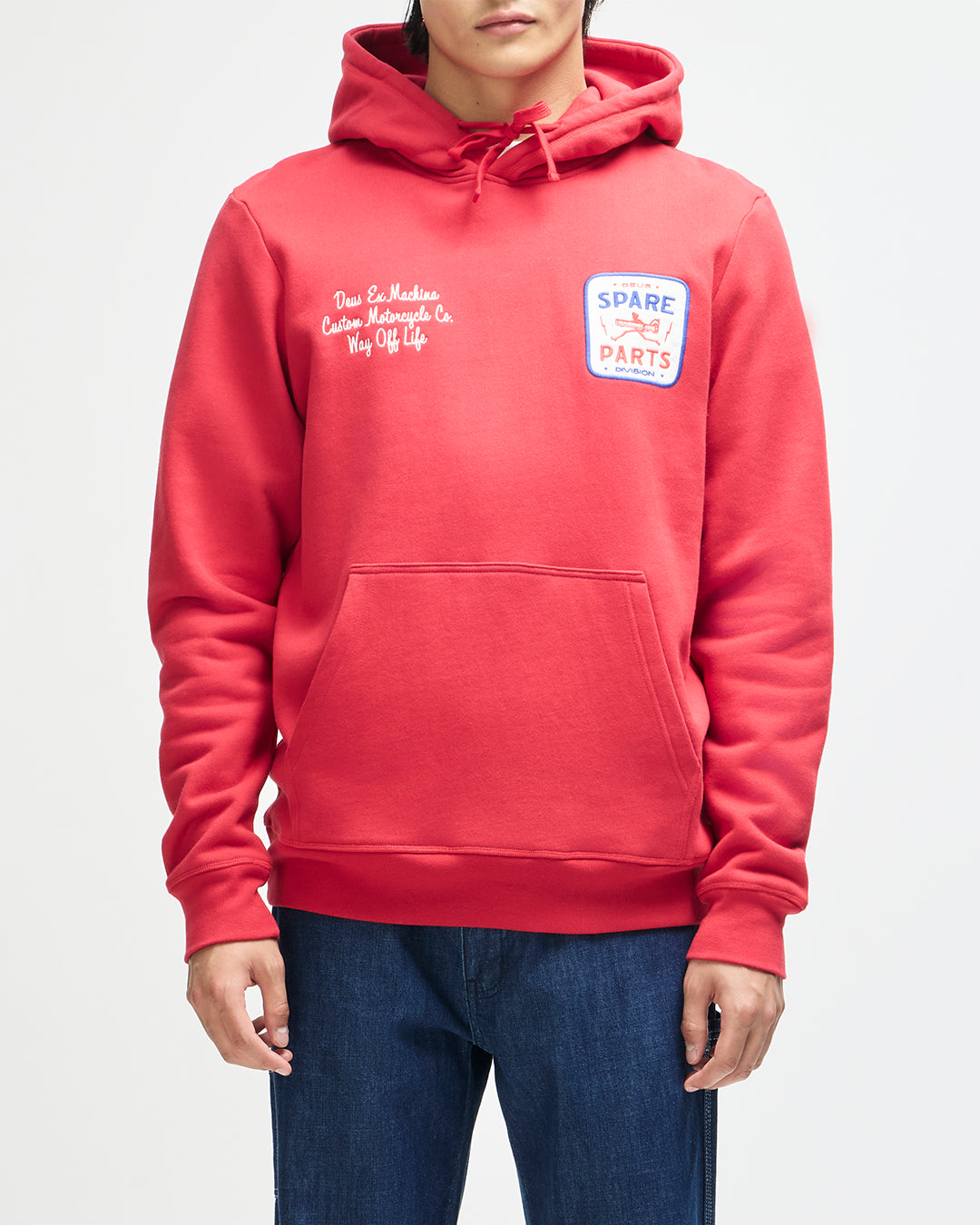 Fleece | Deus Ex Machina | Mudflap Hoodie - Cherry Red – (UK) Deus