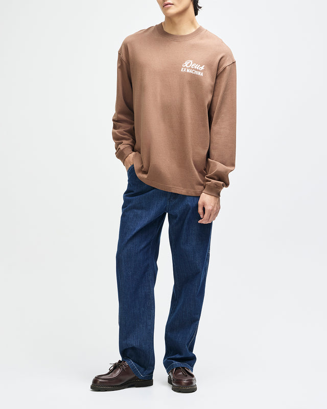 Harajuku Sign Ls Tee - Bison Brown