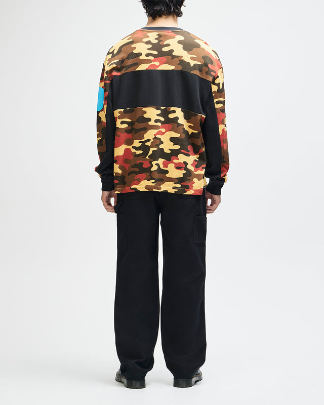 Ombre Moto Jersey - Rust Camo