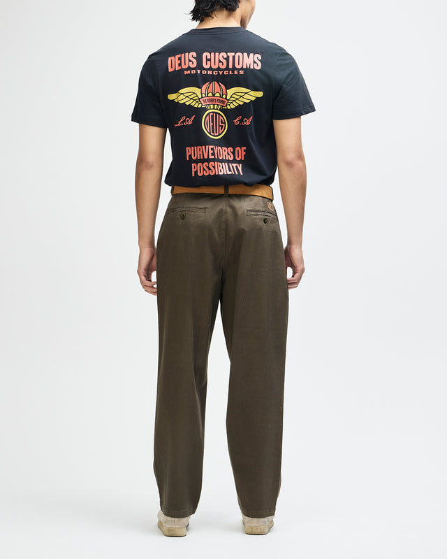 Otto Pleated Pant - Olive