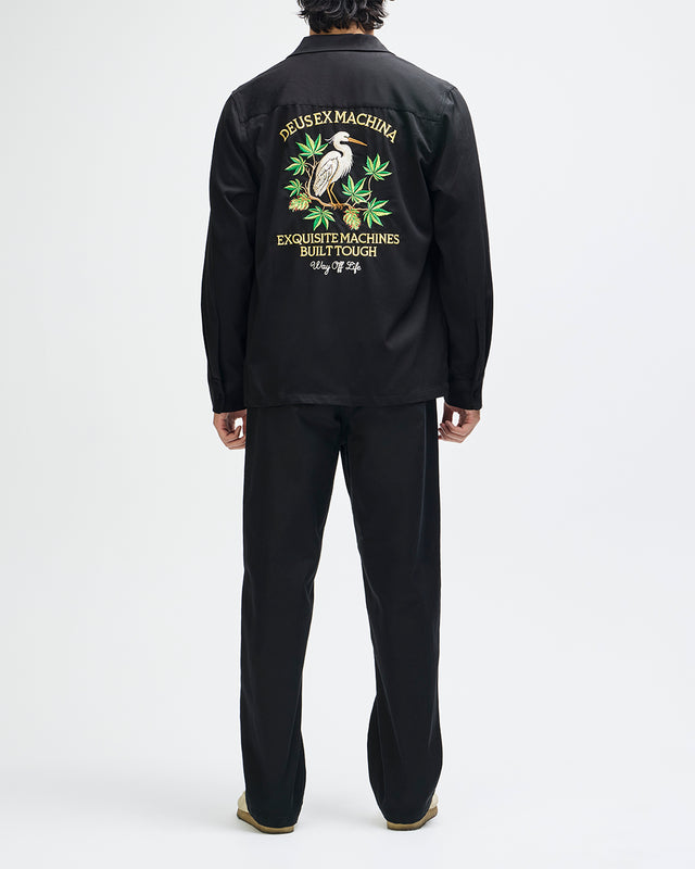Forbidden Fruit Bowling Shirt - Black