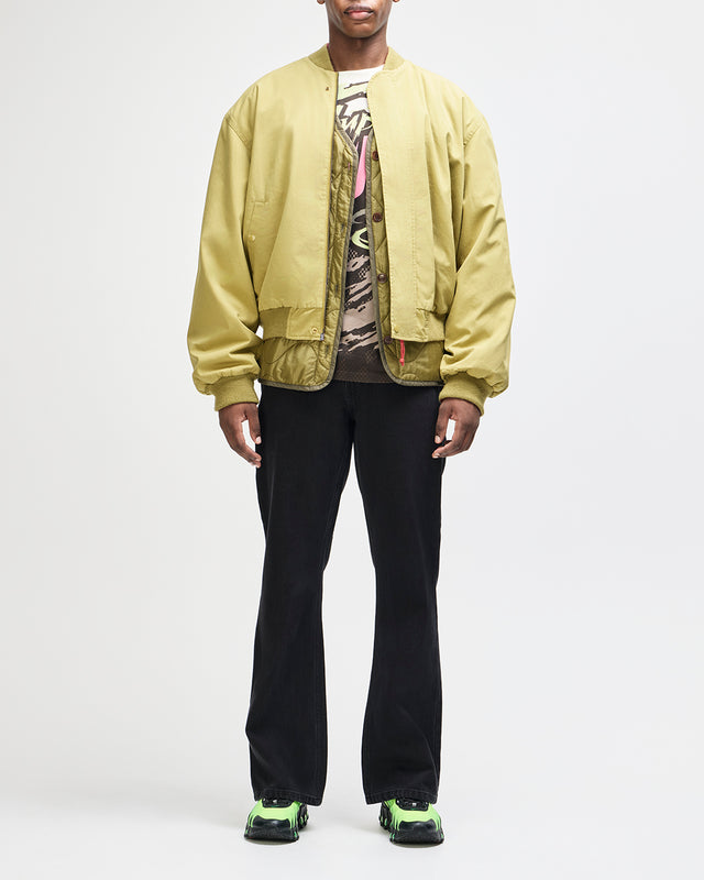 Pendula Reversible Jacket - Willow Green-Blanket Red