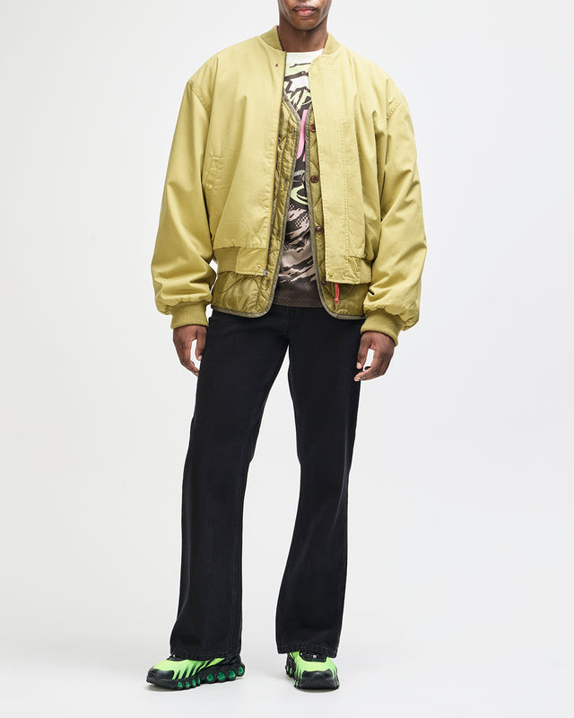 Pendula Reversible Jacket - Willow Green-Blanket Red