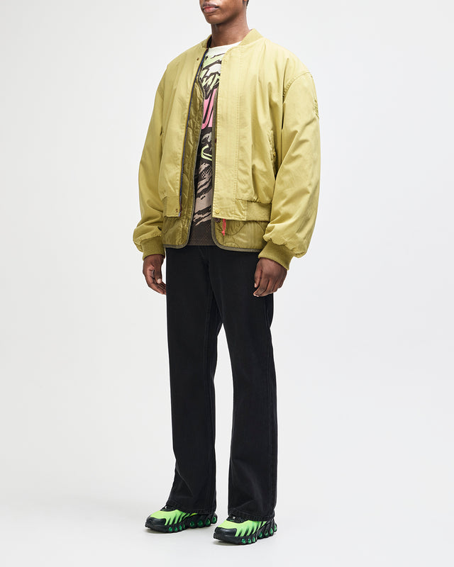 Pendula Reversible Jacket - Willow Green-Blanket Red