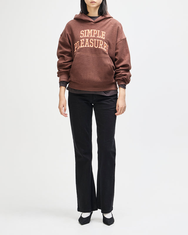 Unfinished Hoodie - Downtown Brown
