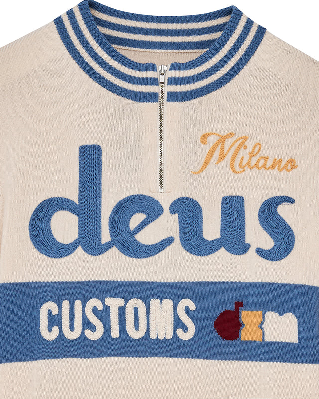 Henzen LS Knit Jersey - Tofu White