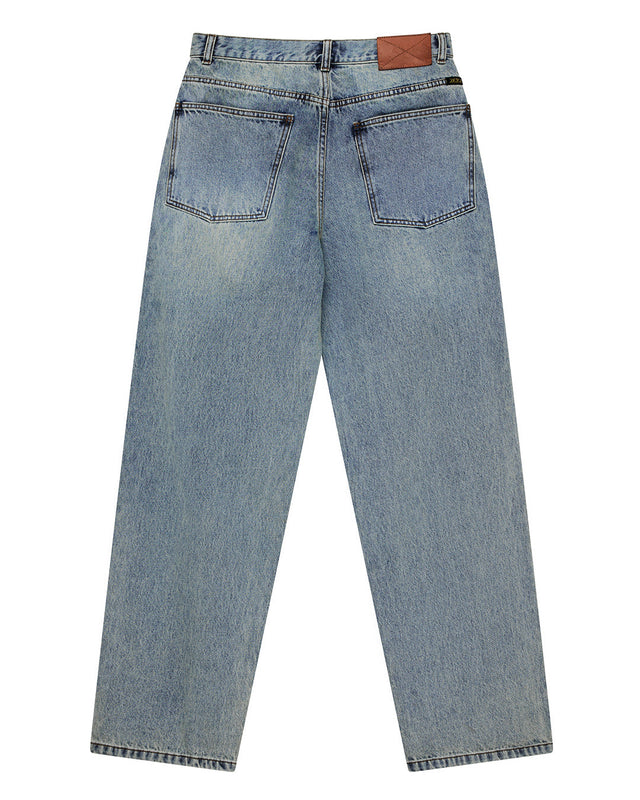 True Line Straight Jean - Washed Indigo