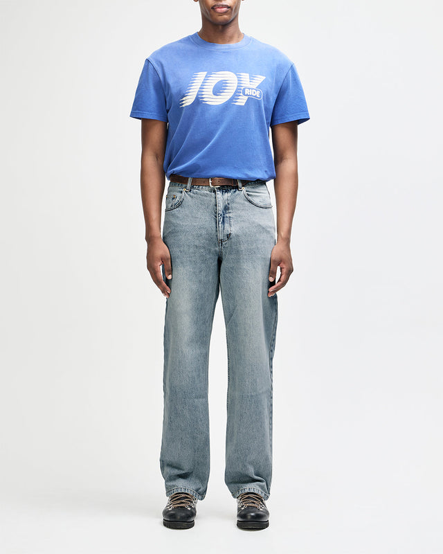 True Line Straight Jean - Washed Indigo