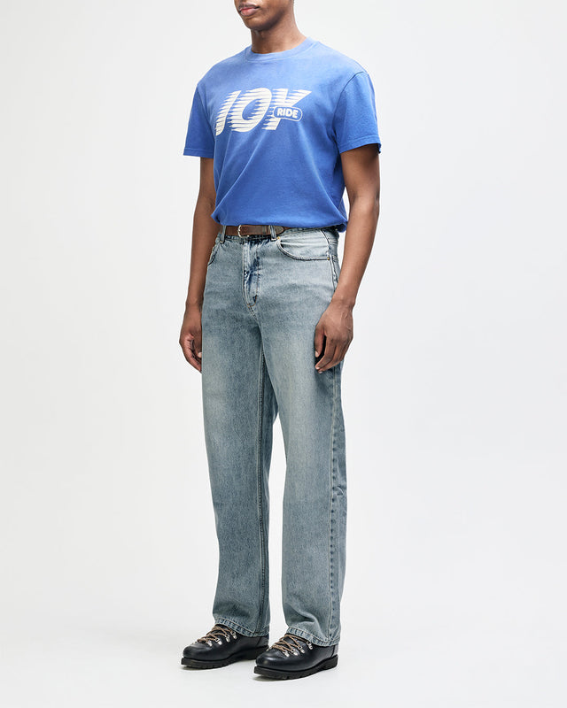 True Line Straight Jean - Washed Indigo