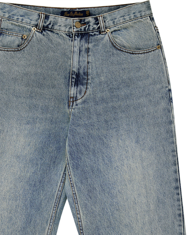 True Line Straight Jean - Washed Indigo