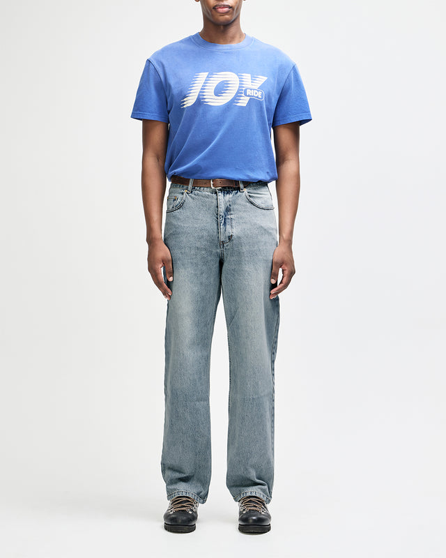 True Line Straight Jean - Washed Indigo