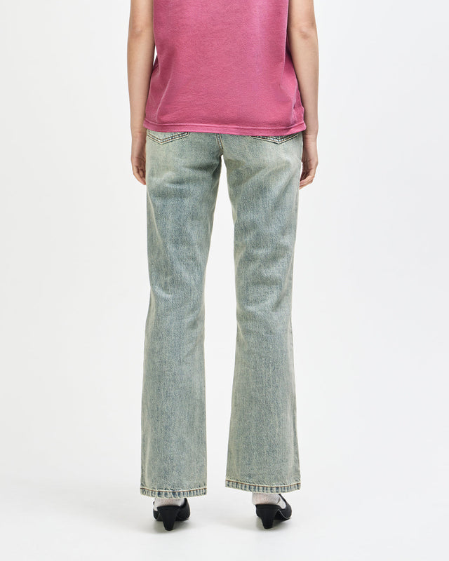 Curve Line Bootcut Jean - Dirty Denim