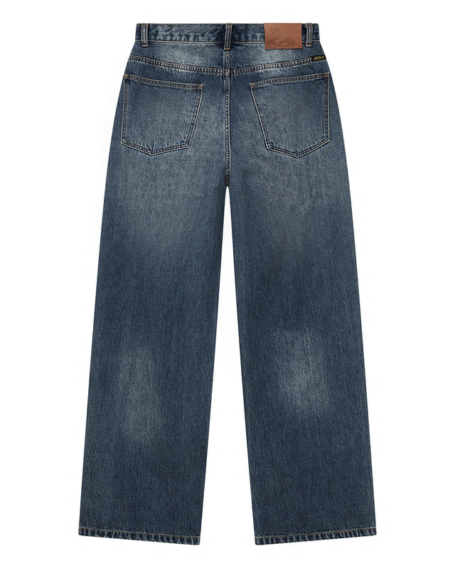 Drift Line Wide Jean - Mid Indigo