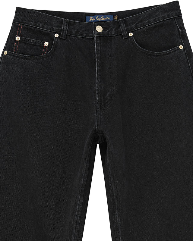 Curve Line Bootcut Jean - Washed Black