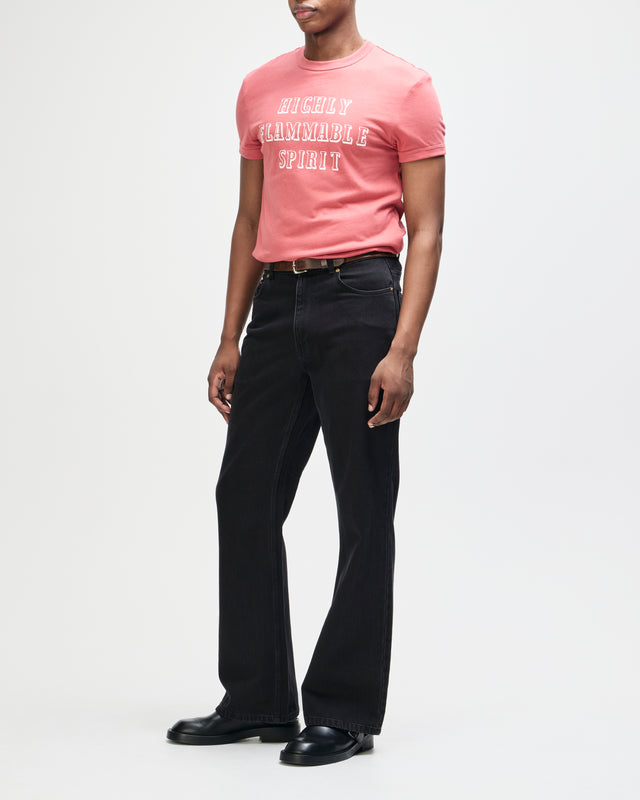 Two Minds Ringer - Dirty White-Red Apple