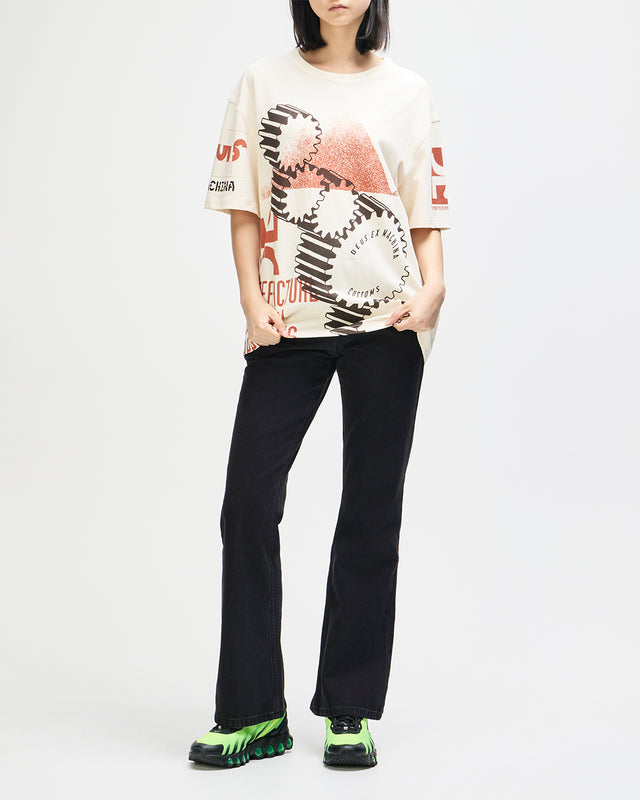 Merz Oversized Tee - Dirty White