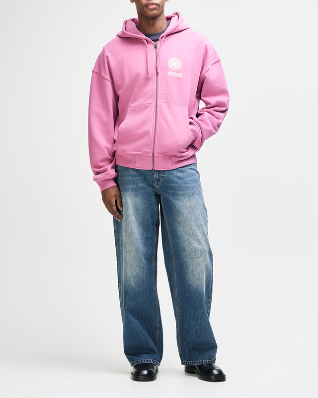 Strata Zip Hoodie - Red Violet