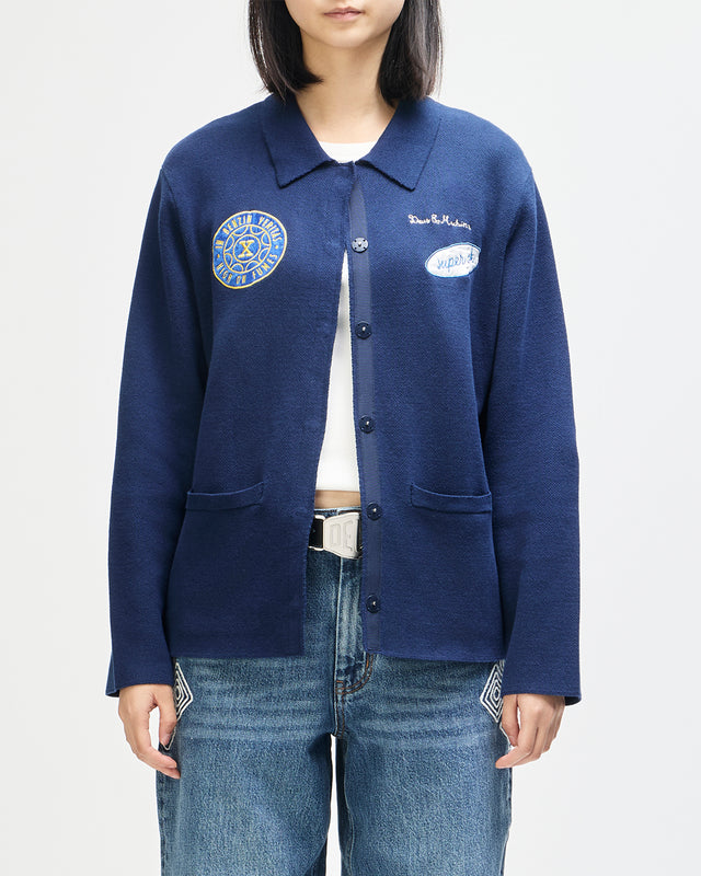 Valdorf Knit Jacket - Pageant Blue