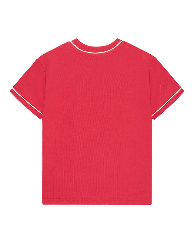 Lost World Tee - Poinsettia Red
