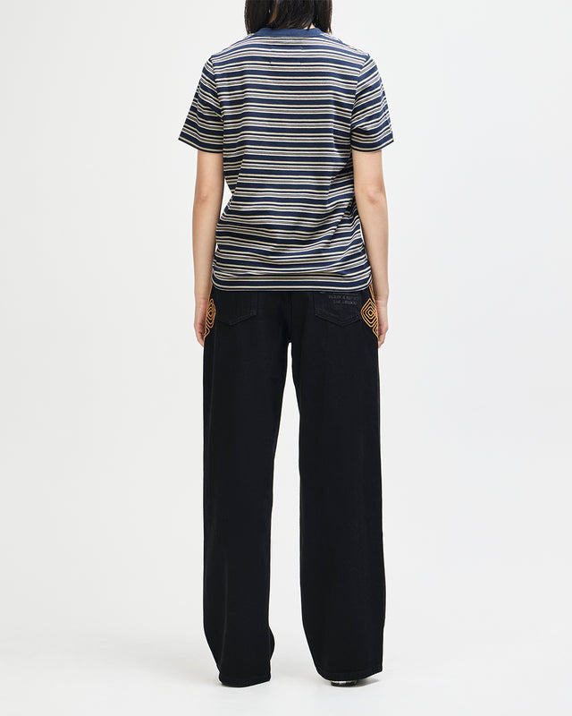 Pierre Stripe Tee - Navy Stripe