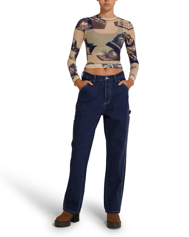 5-7-5 Mesh Ls Top