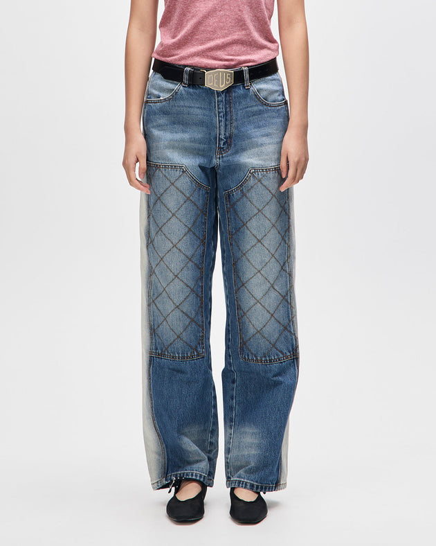 dayton-denim-double-knee-pant-blue-denim|Model