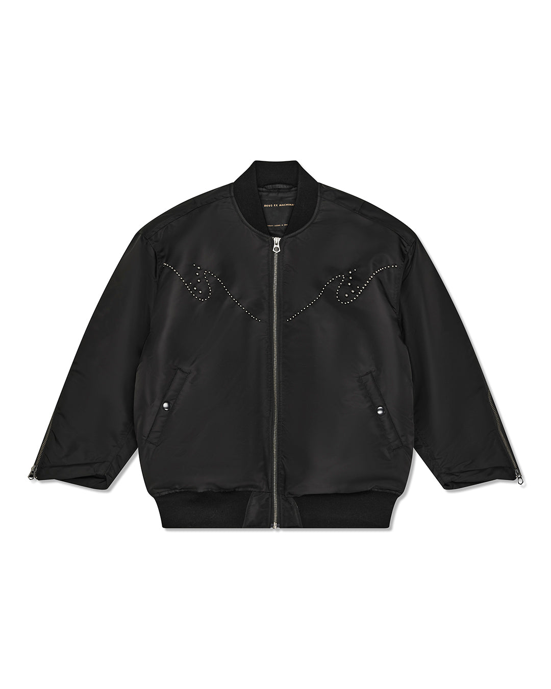 sunset-bomber-black|Flatlay