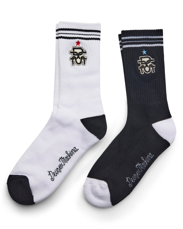 Clubhouse Socks Mono - 2 Pack - 2 Pack Multi