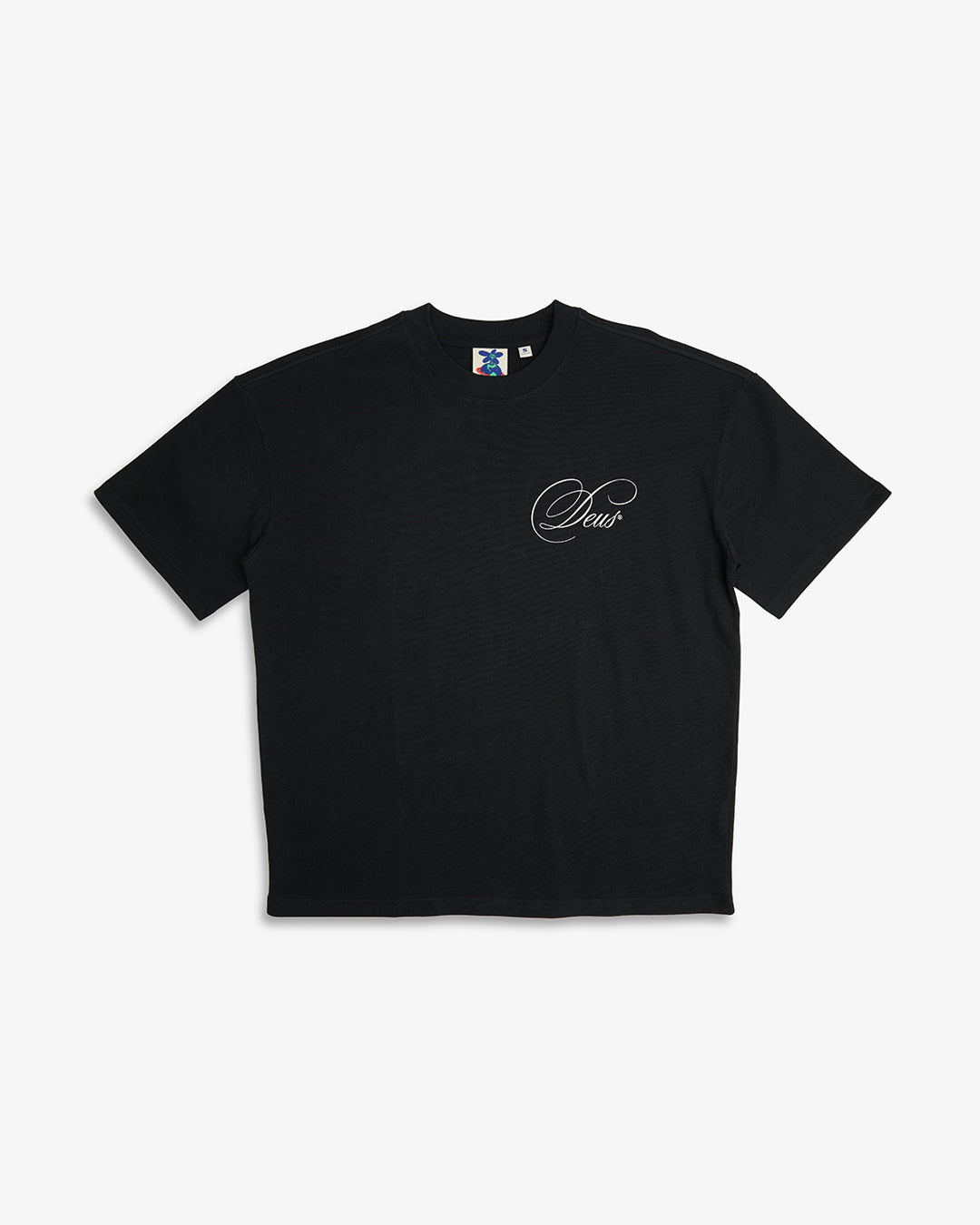 Dxw Caution Tee - Caviar|Flatlay