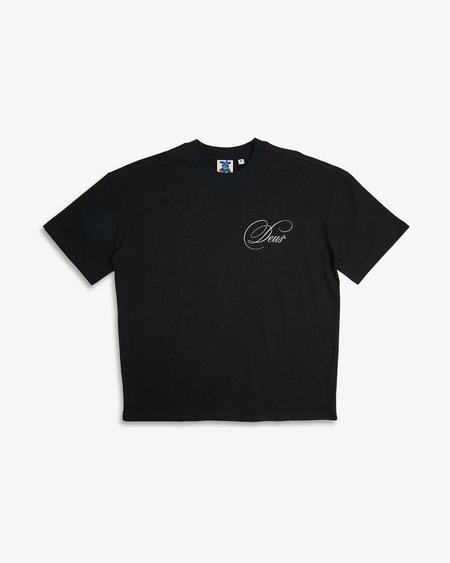 Dxw Caution Tee - Caviar|Flatlay