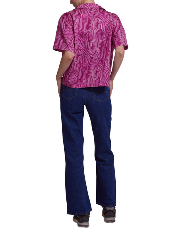 E-Motion Short Sleeve Shirt - Magenta Marble