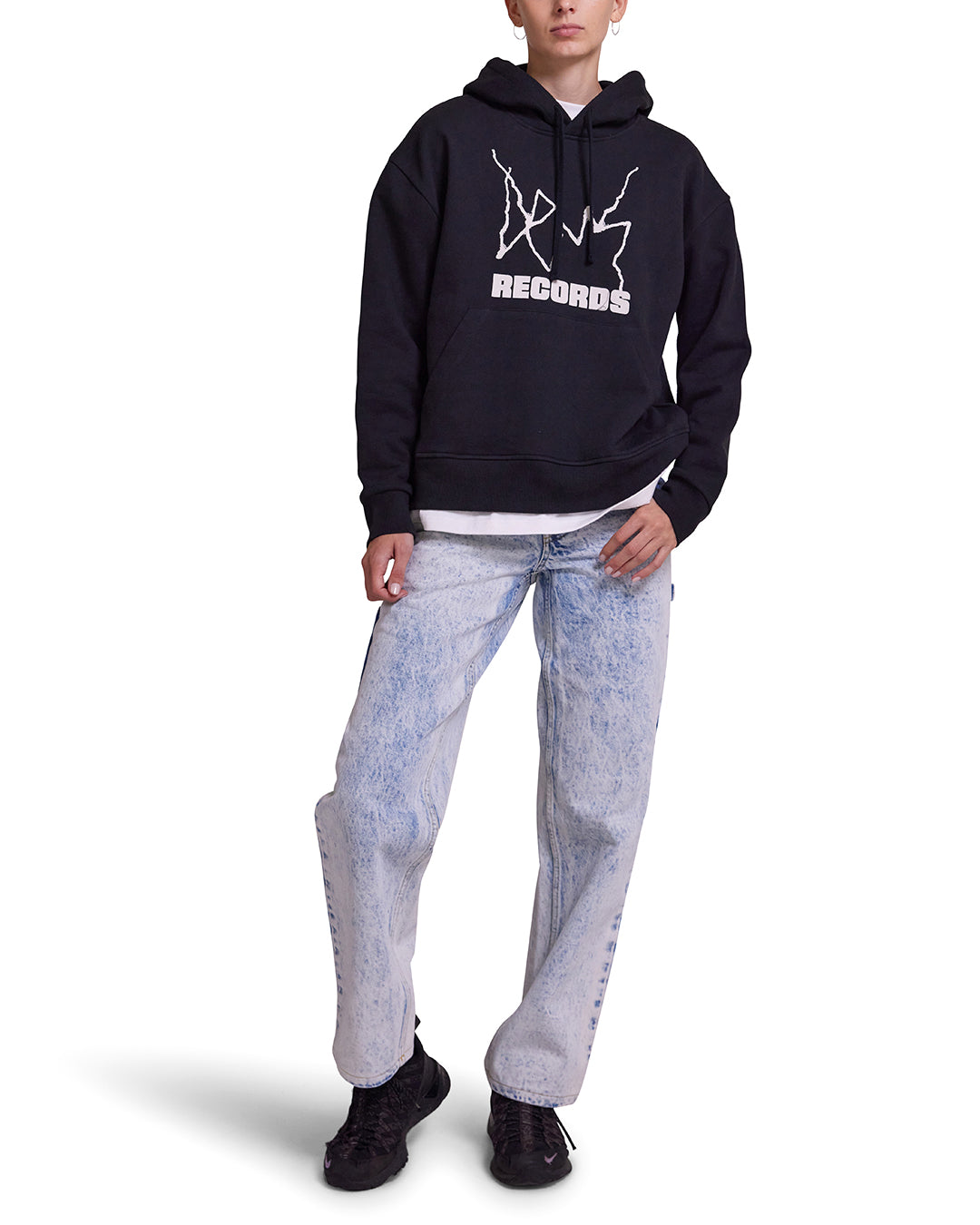 Curfew Hoodie - Caviar|Model