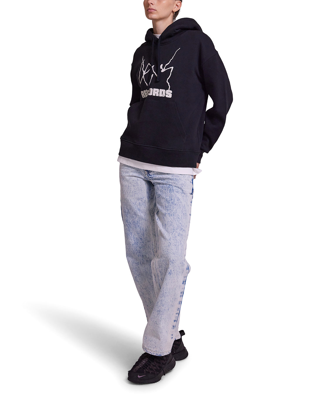 Curfew Hoodie - Caviar|Model