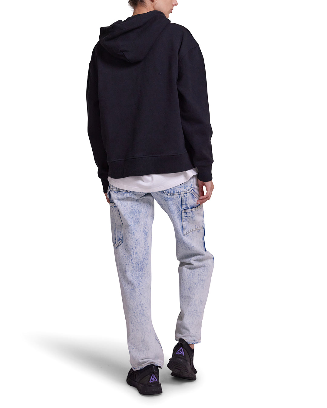 Curfew Hoodie - Caviar|Model