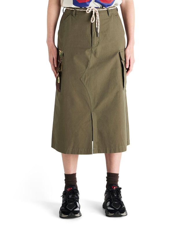 Arts & Crafts Skirt - Burnt Olive
