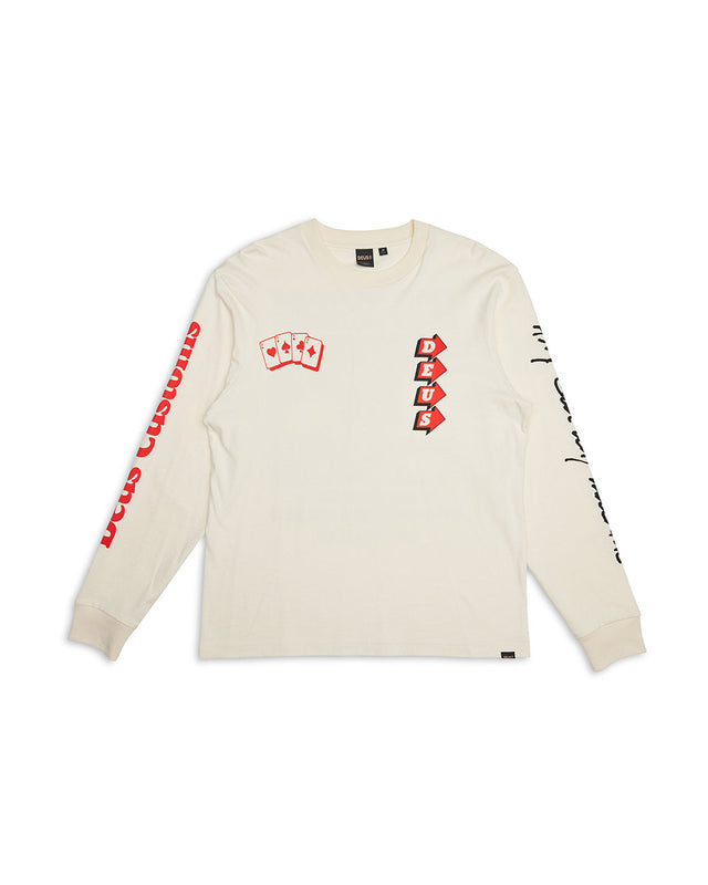 Way Off Ls Tee - Dirty White