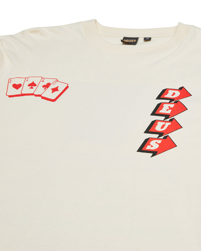 Way Off Ls Tee - Dirty White