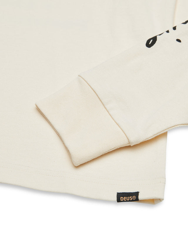Way Off Ls Tee - Dirty White