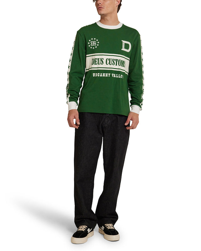 Round Up Long Sleeve Tee - Hillside Green