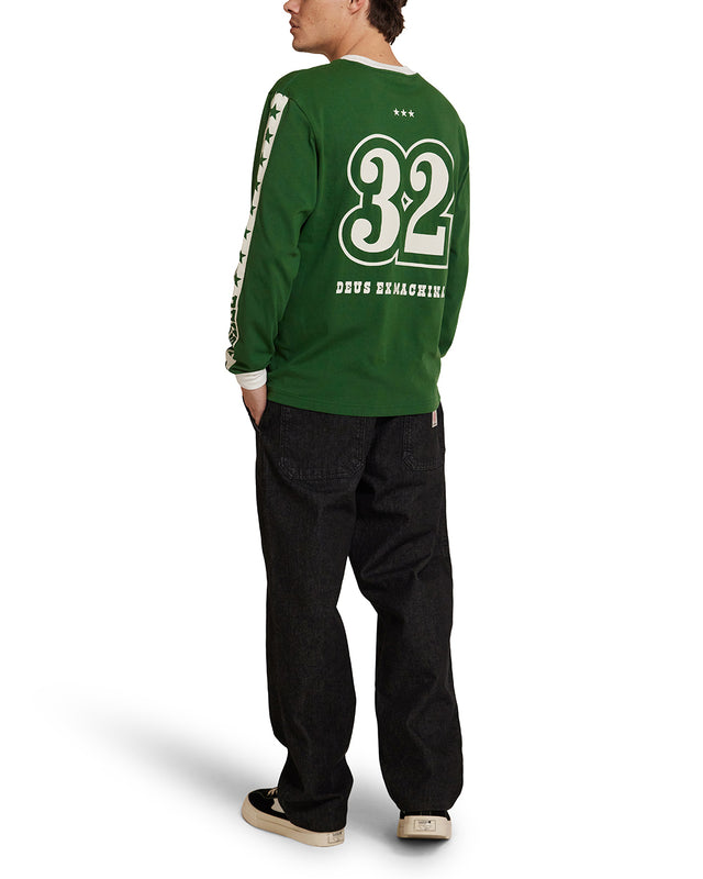 Round Up Long Sleeve Tee - Hillside Green