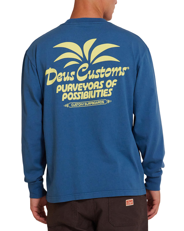 Last Resort Long Sleeve Tee - Moroccan Blue
