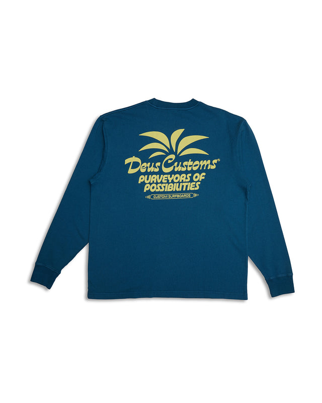 Last Resort Long Sleeve Tee - Moroccan Blue