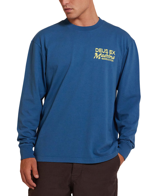 Last Resort Long Sleeve Tee - Moroccan Blue