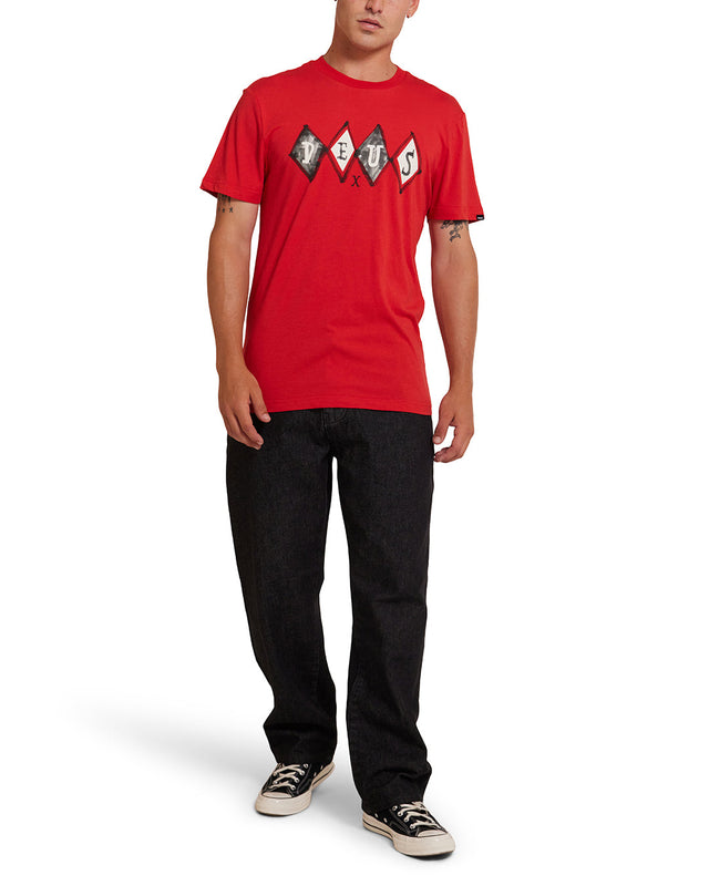 Full House Tee - Valiant Red