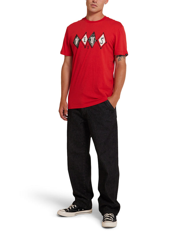 Full House Tee - Valiant Red