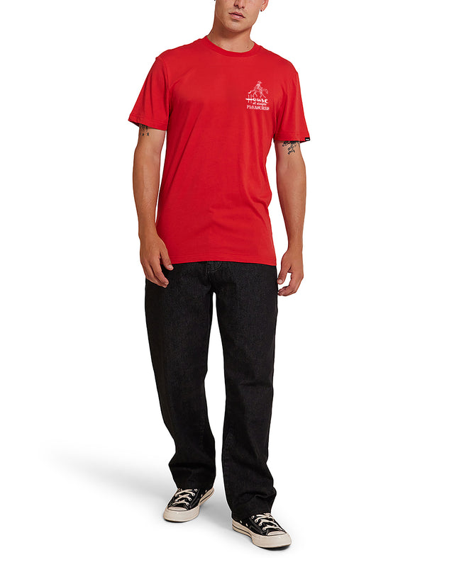 Camperdown Address Tee - Valiant Red