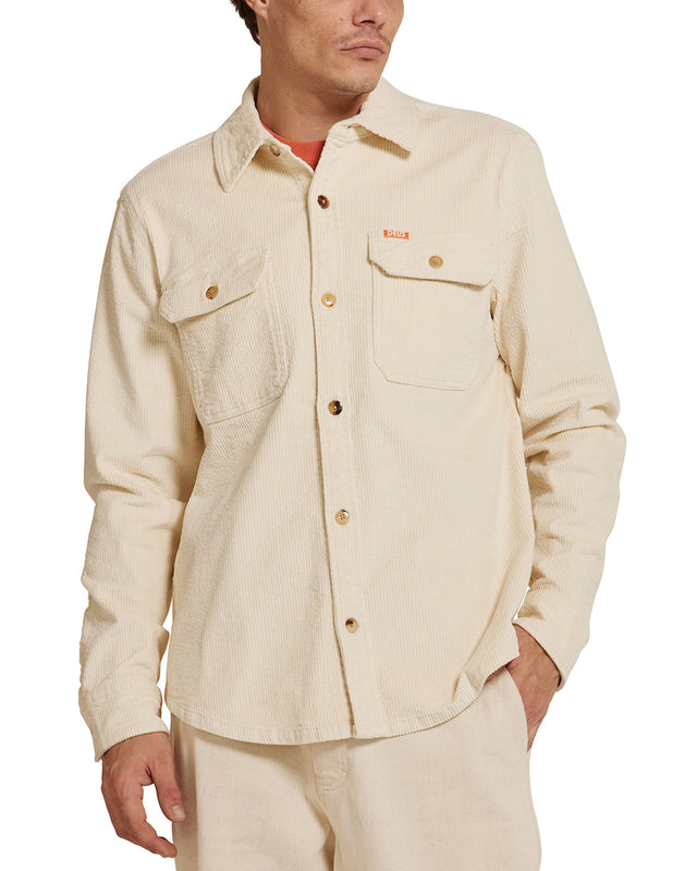Vacay Cord Shirt - Dirty White